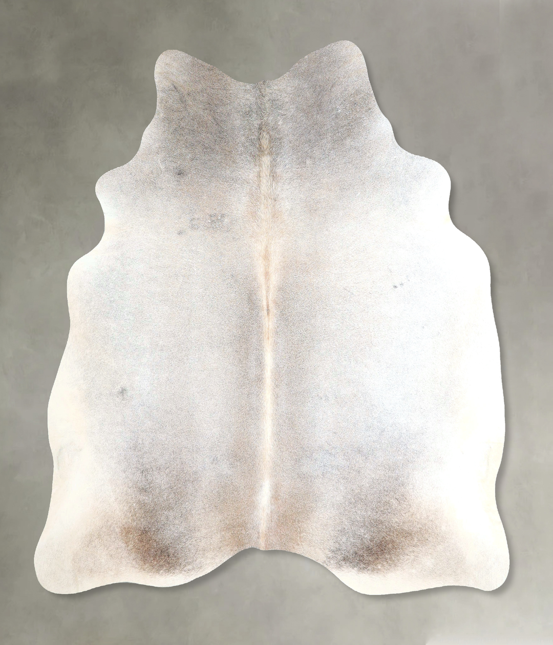 Grey with Beige Large Brazilian Cowhide Rug 5'8"H x 5'6"W #A48267 by H