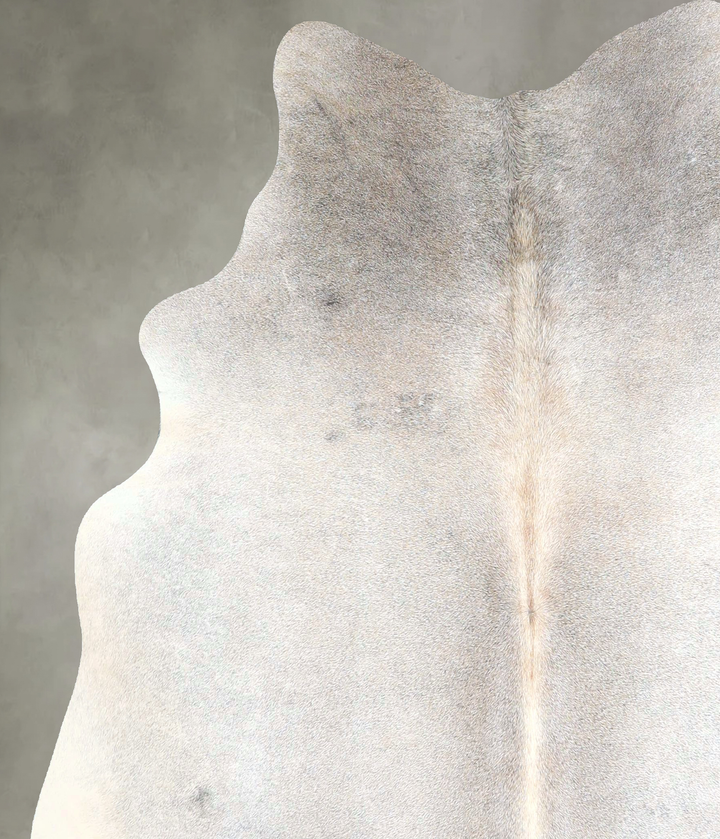 Grey with Beige Large Brazilian Cowhide Rug 5'8"H x 5'6"W #A48267 by Hudson Hides