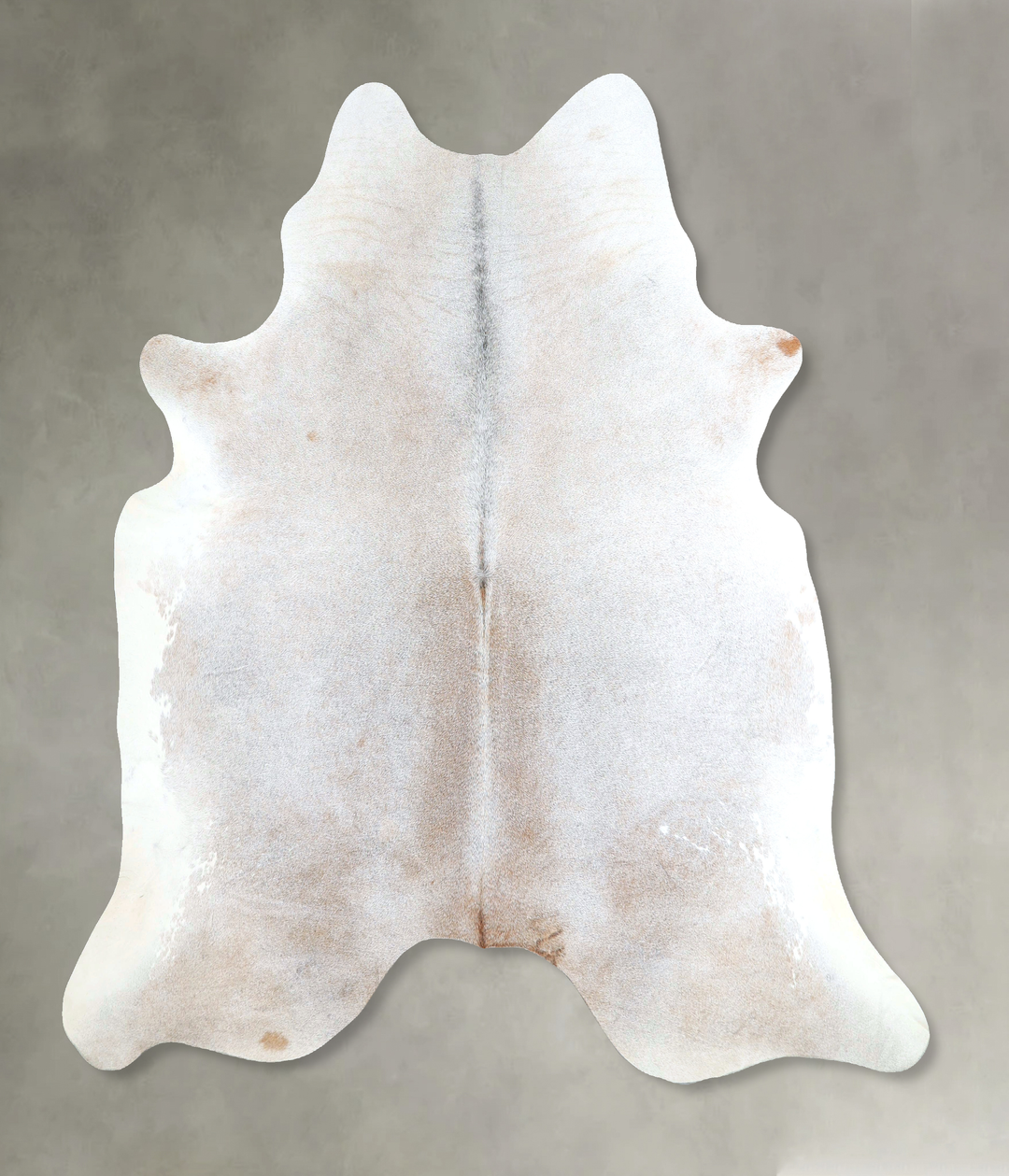 Grey with Beige X-Large Brazilian Cowhide Rug 7'2"H x 6'8"W #A48269 by