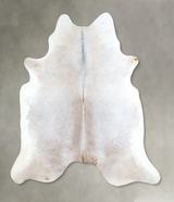 Grey with Beige X-Large Brazilian Cowhide Rug 7'2"H x 6'8"W #A48269 by Hudson Hides