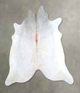 Grey with Beige XX-Large Brazilian Cowhide Rug 7'1"H x 7'5"W #A48272 by Hudson Hides
