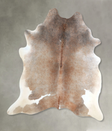 Grey with Beige X-Large Brazilian Cowhide Rug 6'8"H x 6'1"W #A48275 by Hudson Hides