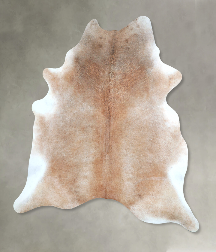 Grey with Beige X-Large Brazilian Cowhide Rug 7'8"H x 6'2"W #A48279 by Hudson Hides