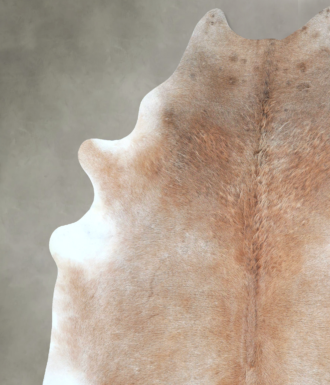 Grey with Beige X-Large Brazilian Cowhide Rug 7'8"H x 6'2"W #A48279 by