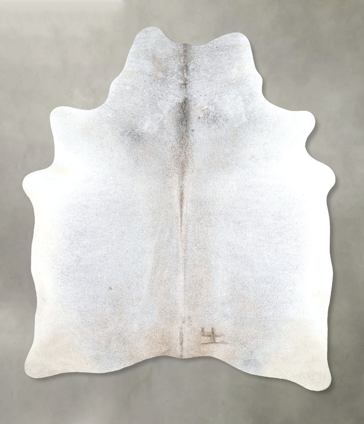 Grey with Beige Large Brazilian Cowhide Rug 6'10"H x 5'3"W #A48282 by Hudson Hides
