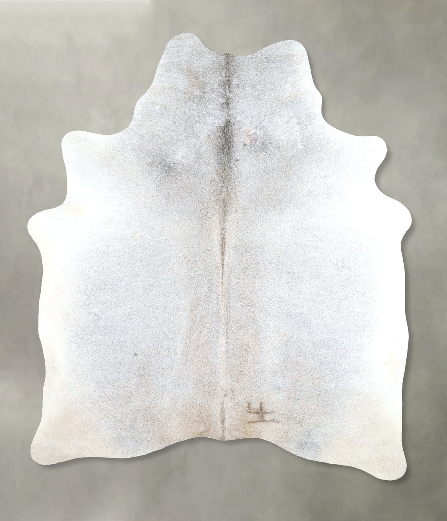 Grey with Beige Large Brazilian Cowhide Rug 6'10"H x 5'3"W #A48282 by Hudson Hides