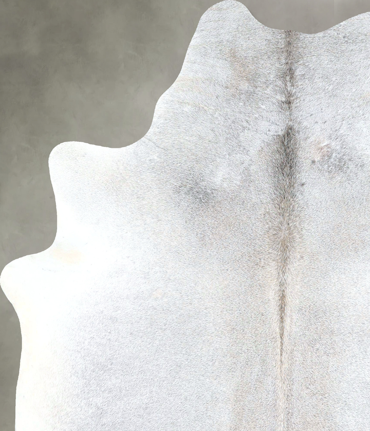 Grey with Beige Large Brazilian Cowhide Rug 6'10"H x 5'3"W #A48282 by Hudson Hides