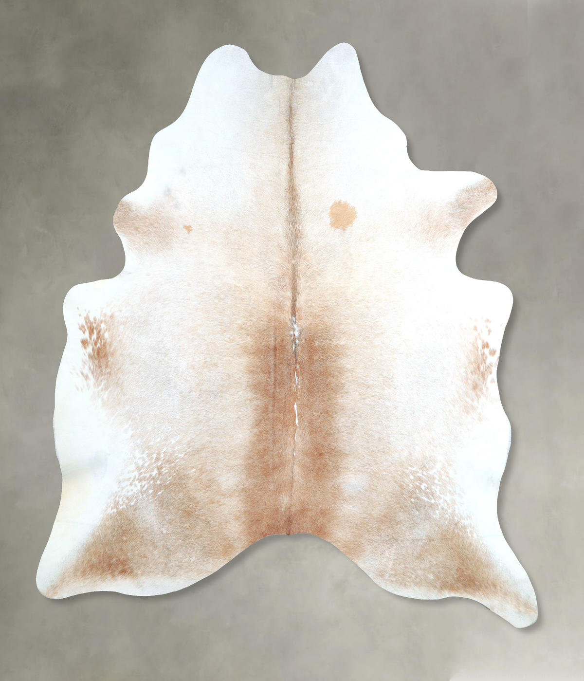 Grey with Beige Cowhide Rug #A48288