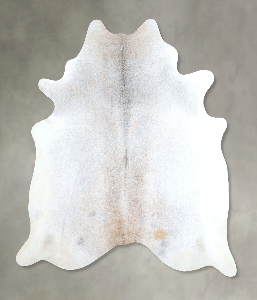 Grey with Beige XX-Large Brazilian Cowhide Rug 7'4"H x 6'10"W #A48289 by Hudson Hides