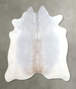 Grey with Beige X-Large Brazilian Cowhide Rug 6'7"H x 6'11"W #A48292 by Hudson Hides