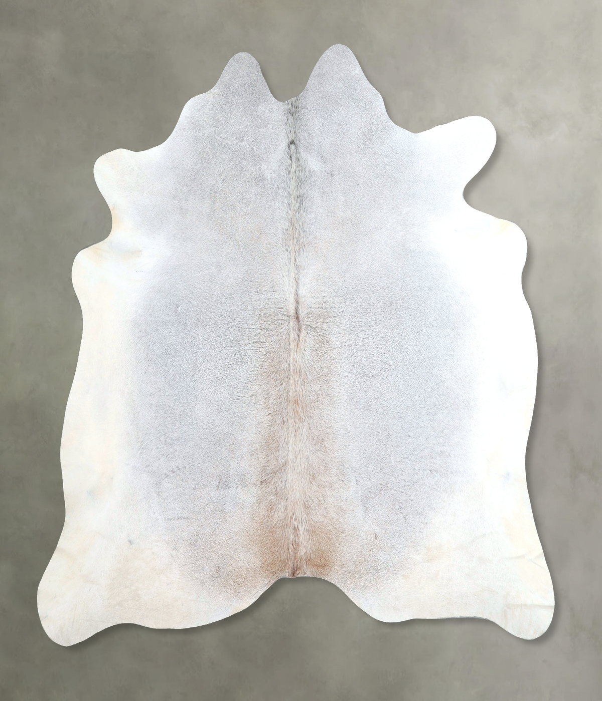 Grey with Beige Cowhide Rug #A48292