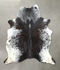 Salt and Pepper Black X-Large Brazilian Cowhide Rug 6'8