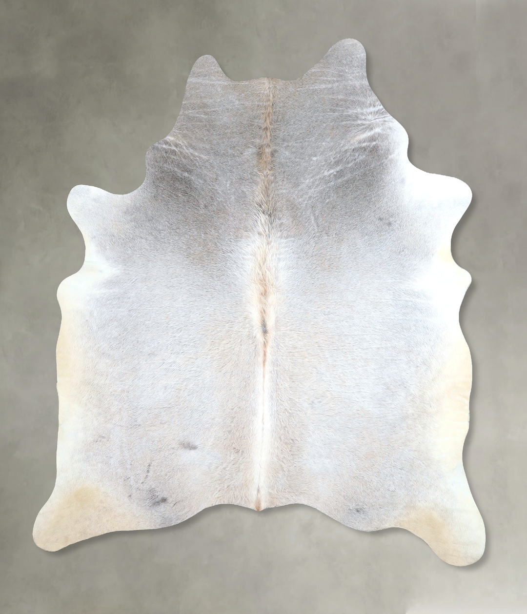 Grey with Beige X-Large Brazilian Cowhide Rug 7'11"H x 6'1"W #A48301 b