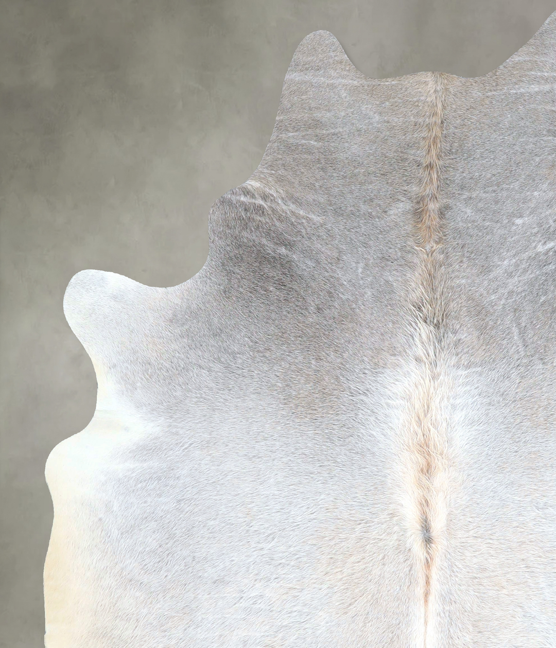 Grey with Beige X-Large Brazilian Cowhide Rug 7'11"H x 6'1"W #A48301 b