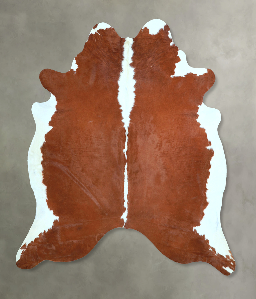 Hereford X-Large Brazilian Cowhide Rug 6'8"H x 6'3"W #A48304 by Hudson Hides