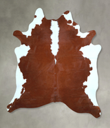 Hereford X-Large Brazilian Cowhide Rug 7'1"H x 6'1"W #A48311 by Hudson Hides