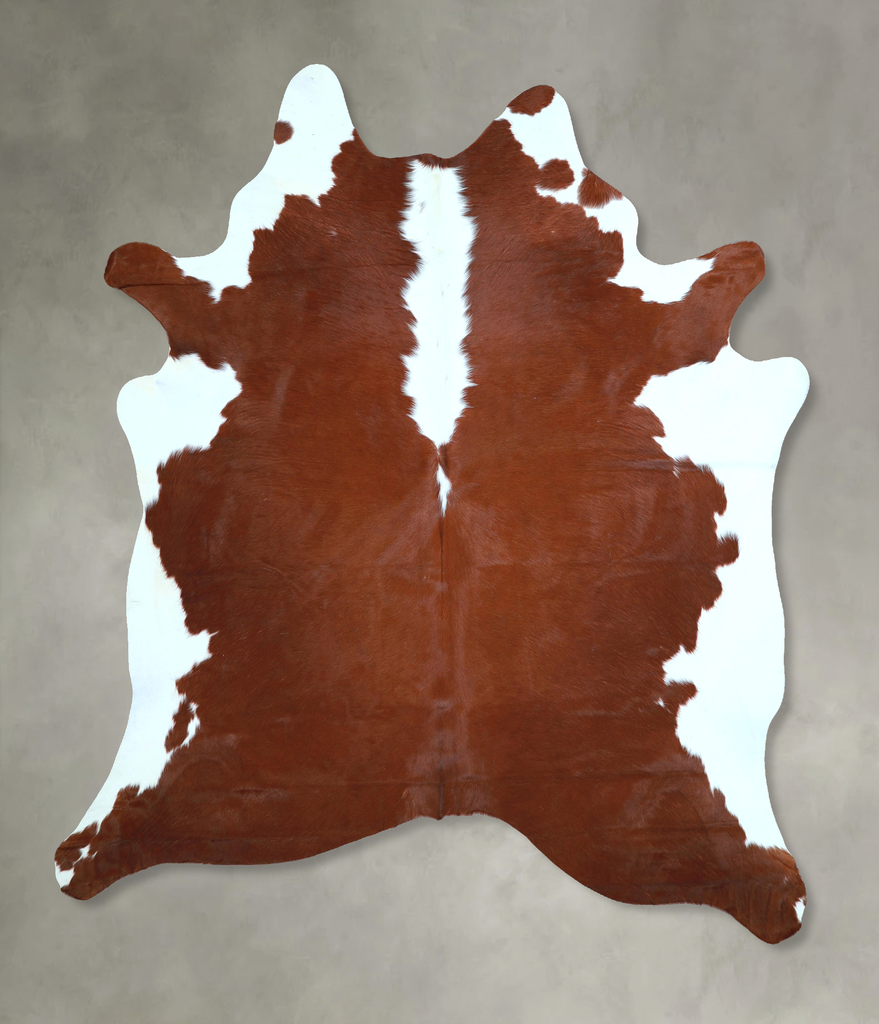 Hereford X-Large Brazilian Cowhide Rug 7'1"H x 6'1"W #A48311 by Hudson Hides