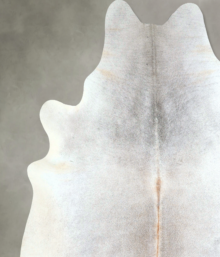 Grey with Beige XX-Large Brazilian Cowhide Rug 7'11"H x 7'3"W #A48316 by Hudson Hides