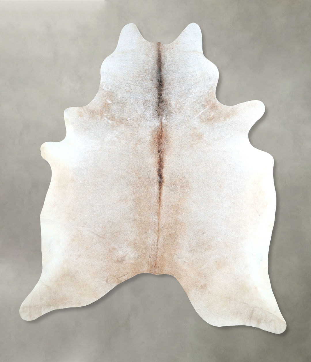 Grey with Beige XX-Large Brazilian Cowhide Rug 7'10"H x 7'1"W #A48318 