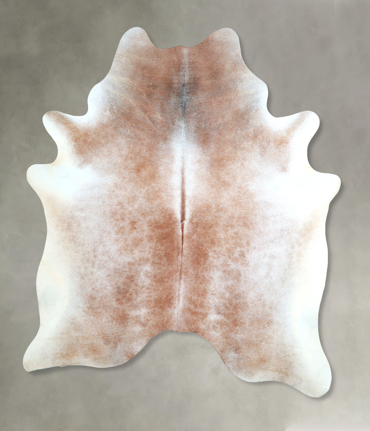 Grey with Beige XX-Large Brazilian Cowhide Rug 7'9"H x 6'6"W #A48322 by Hudson Hides