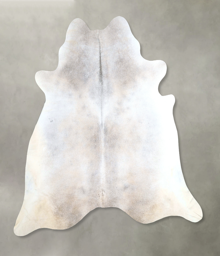 Grey with Beige XX-Large Brazilian Cowhide Rug 7'5"H x 7'5"W #A48324 by Hudson Hides
