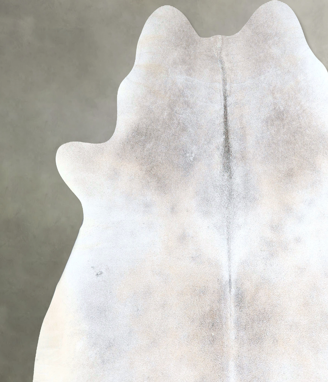 Grey with Beige XX-Large Brazilian Cowhide Rug 7'5"H x 7'5"W #A48324 b