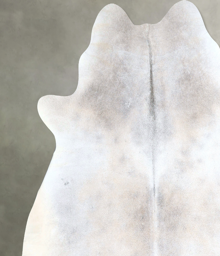 Grey with Beige XX-Large Brazilian Cowhide Rug 7'5"H x 7'5"W #A48324 by Hudson Hides