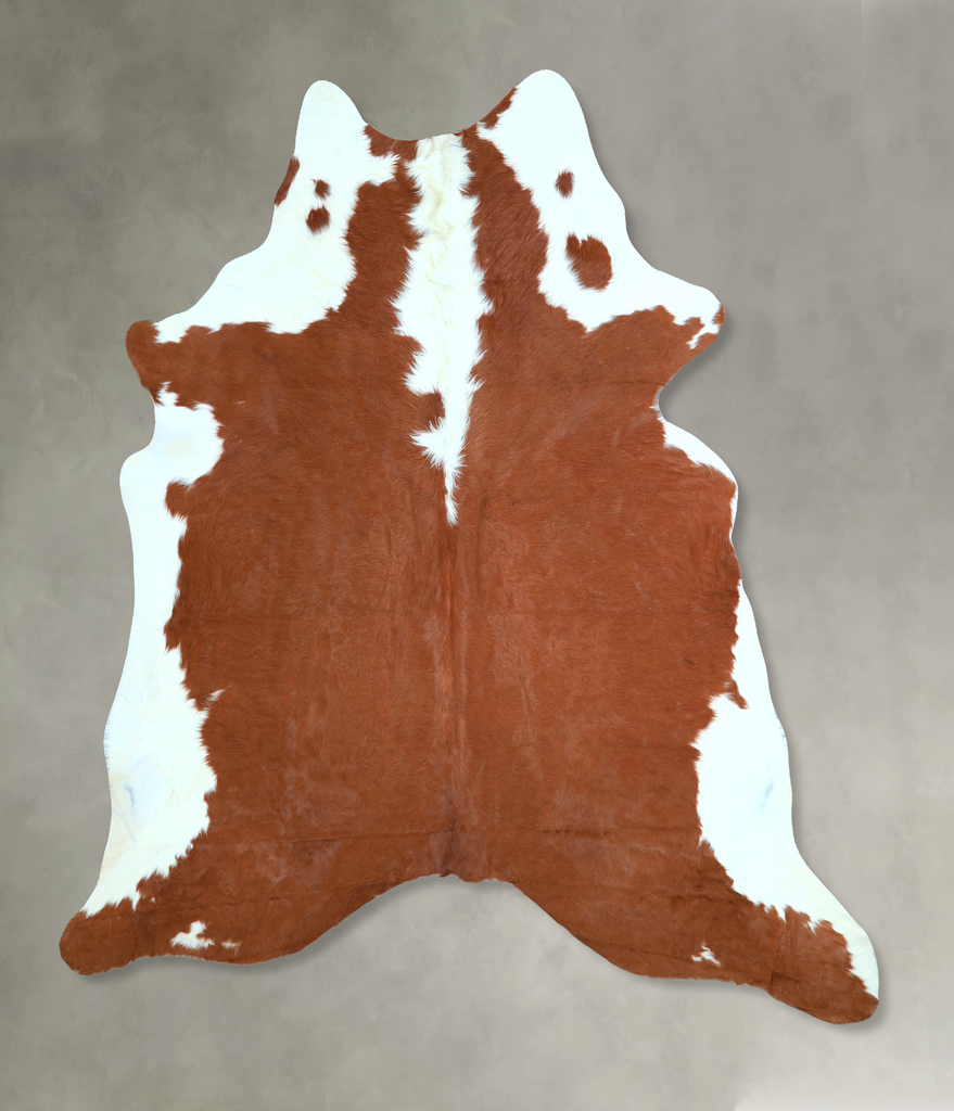 Hereford X-Large Brazilian Cowhide Rug 7'3"H x 6'4"W #A48329 by Hudson Hides