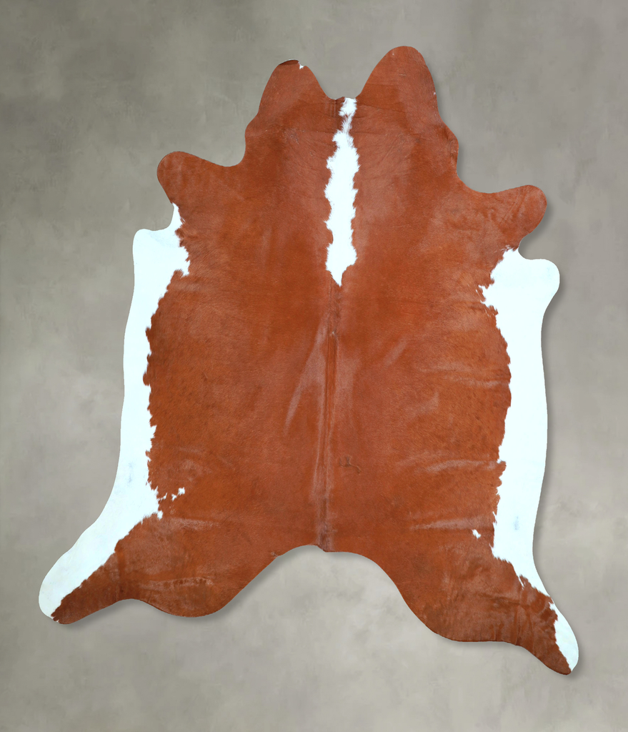 Hereford X-Large Brazilian Cowhide Rug 6'8"H x 6'10"W #A48333 by Hudson Hides