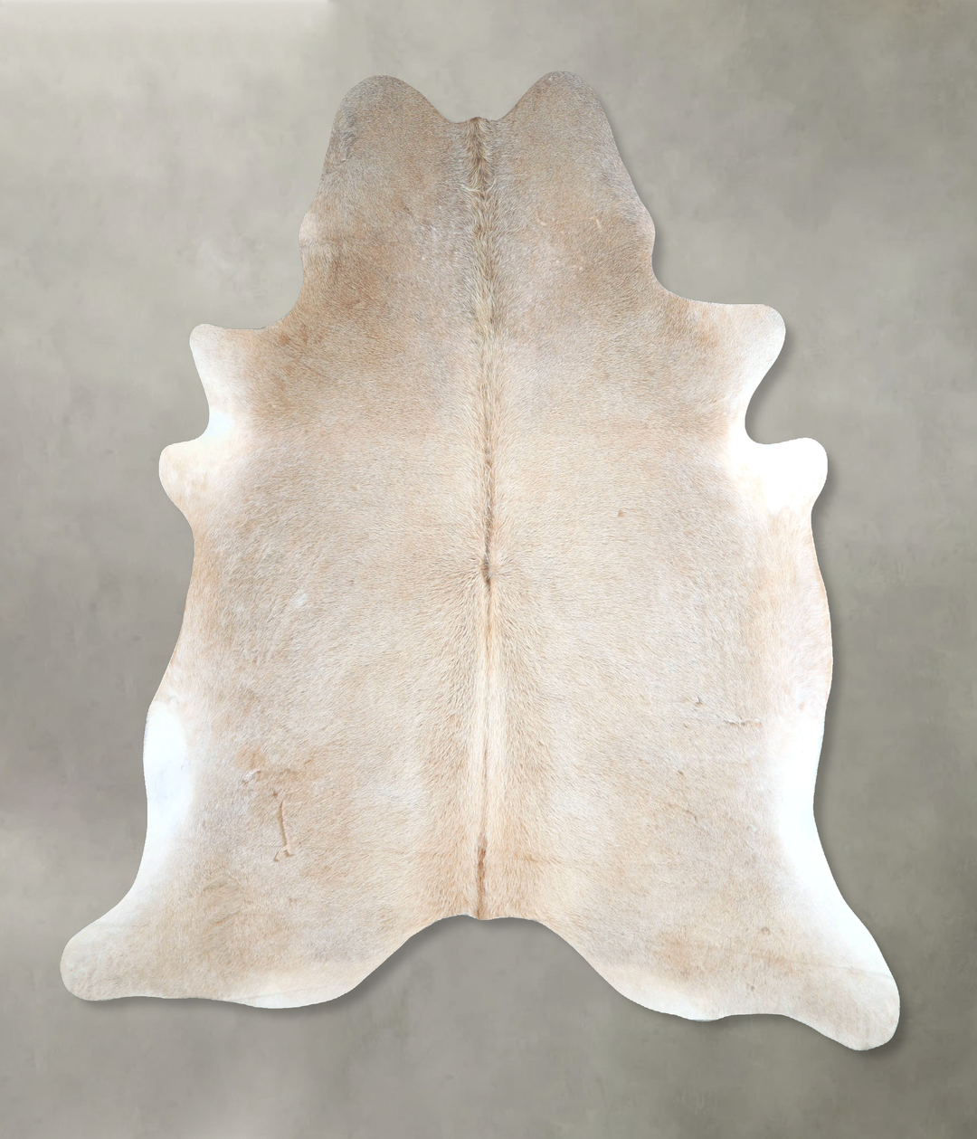 Grey with Beige X-Large Brazilian Cowhide Rug 7'5"H x 6'6"W #A48334 by