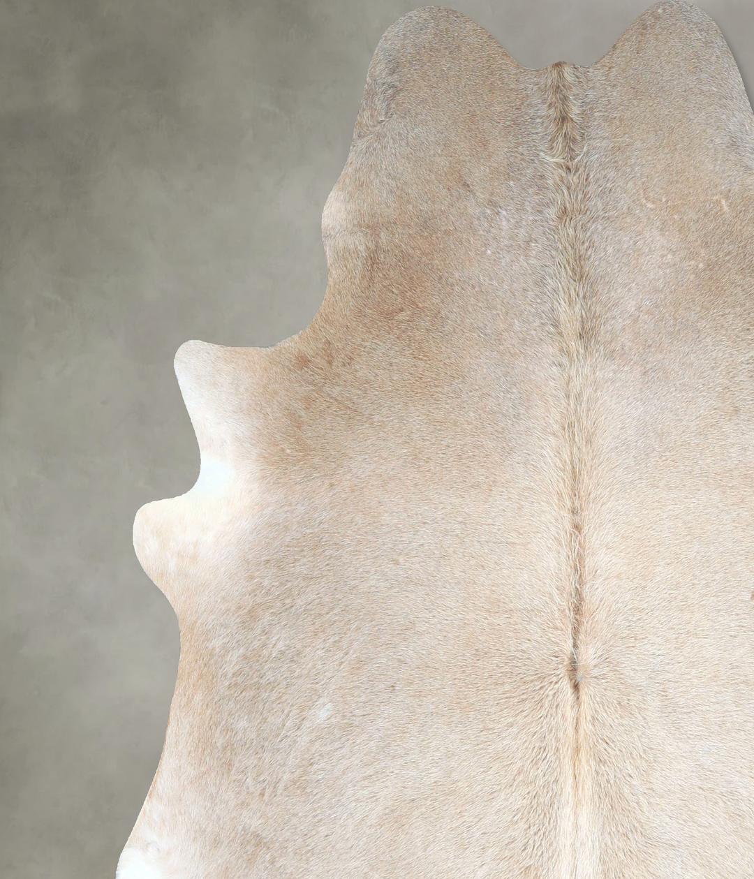 Grey with Beige X-Large Brazilian Cowhide Rug 7'5"H x 6'6"W #A48334 by