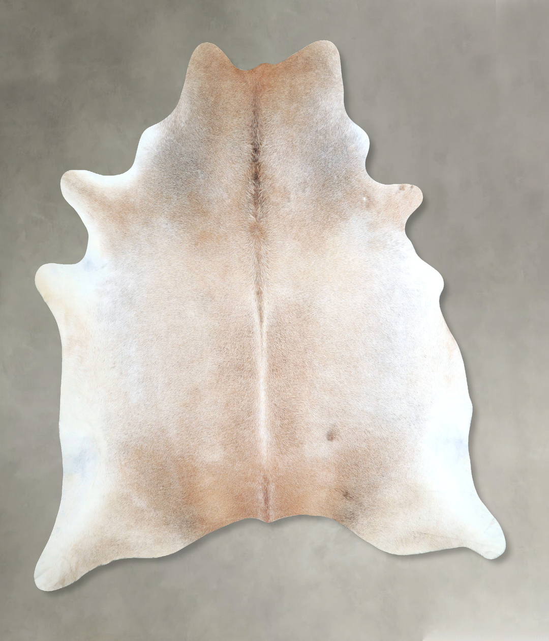 Grey with Beige XX-Large Brazilian Cowhide Rug 8'1"H x 7'0"W #A48339 b