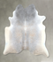 Grey with Beige X-Large Brazilian Cowhide Rug 6'11