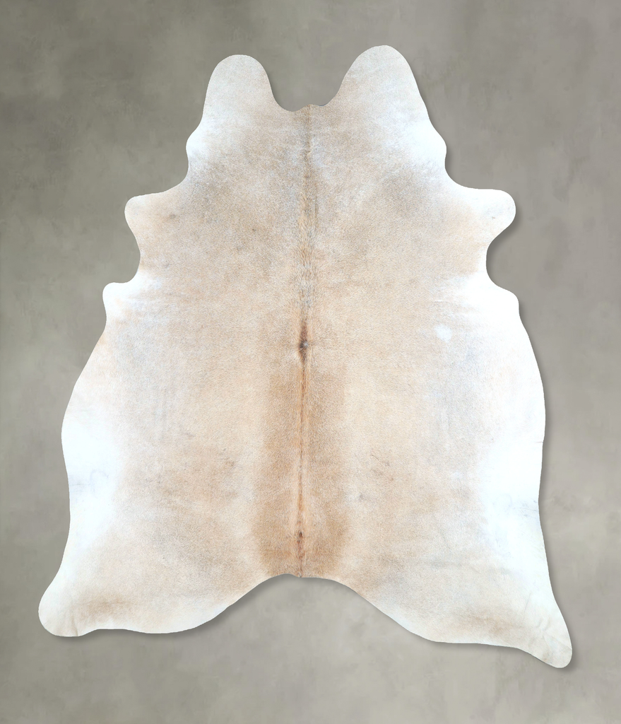 Grey with Beige XX-Large Brazilian Cowhide Rug 7'10"H x 6'8"W #A48347 by Hudson Hides