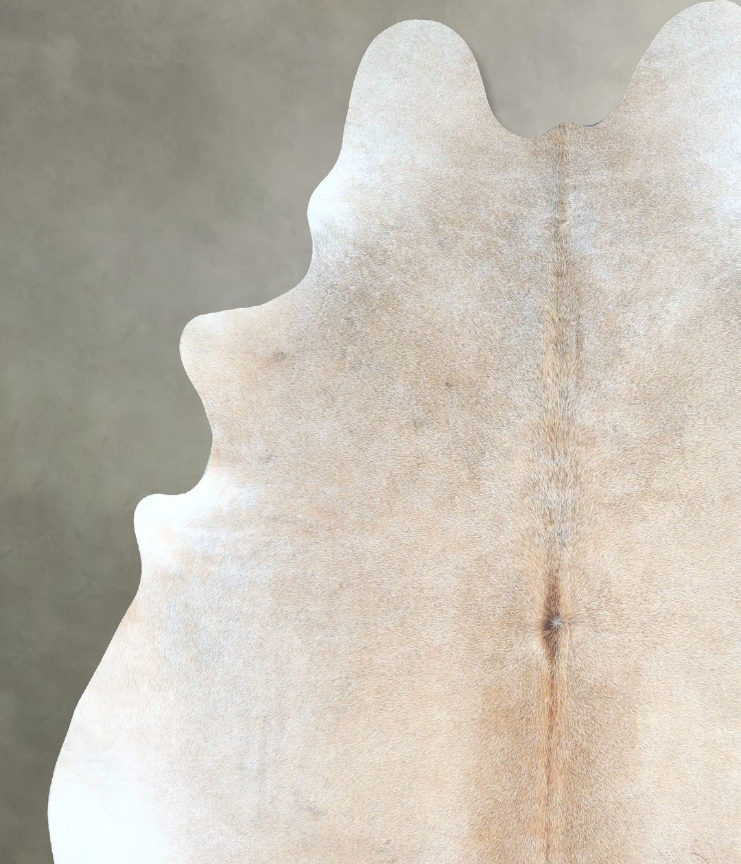 Grey with Beige XX-Large Brazilian Cowhide Rug 7'10"H x 6'8"W #A48347 