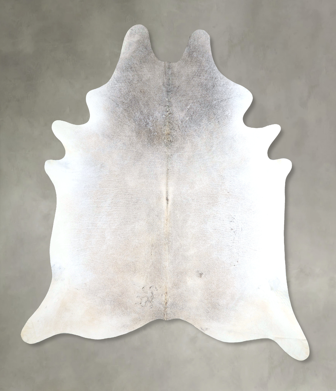 Grey with Beige XX-Large Brazilian Cowhide Rug 8'6"H x 6'8"W #A48352 b