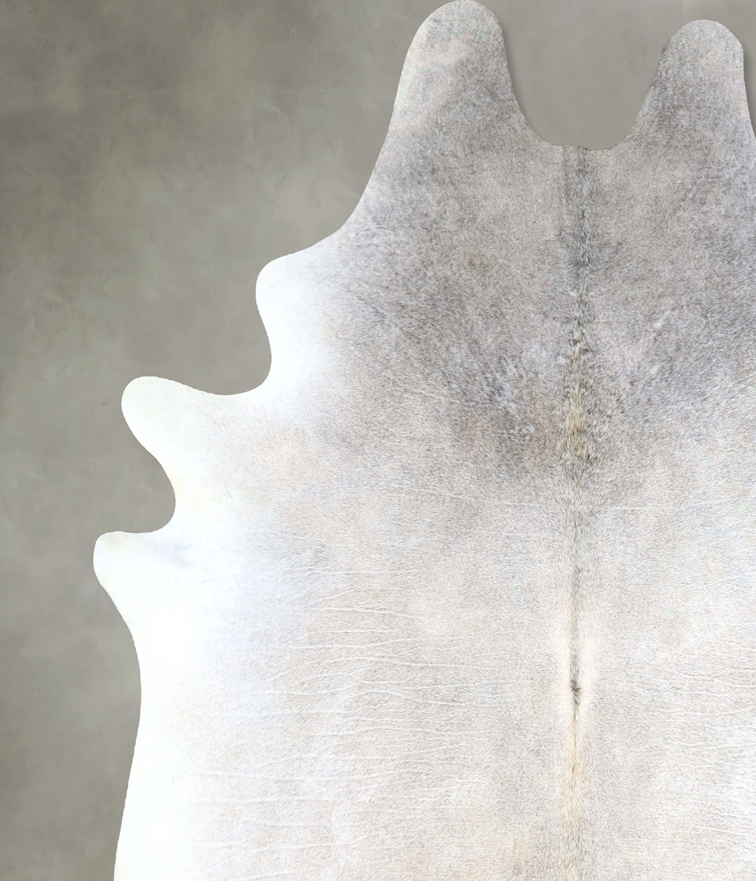 Grey with Beige XX-Large Brazilian Cowhide Rug 8'6"H x 6'8"W #A48352 b