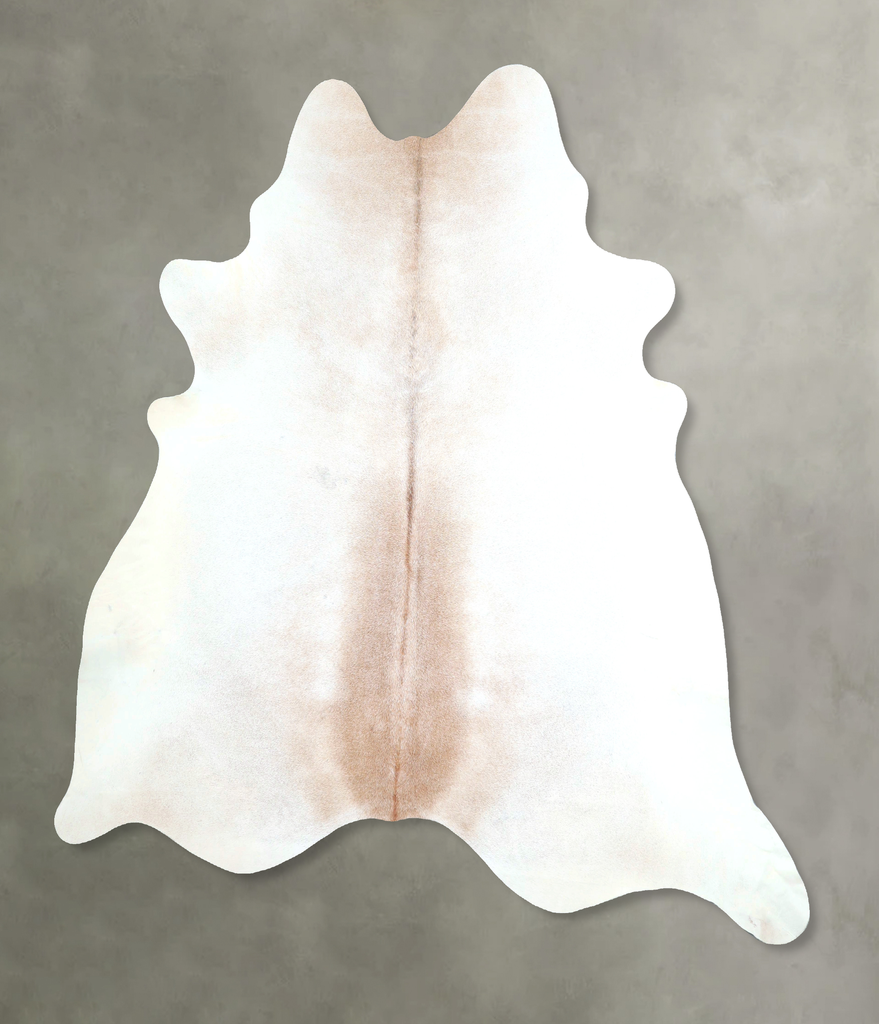 Grey with Beige X-Large Brazilian Cowhide Rug 7'3"H x 6'10"W #A48354 by Hudson Hides