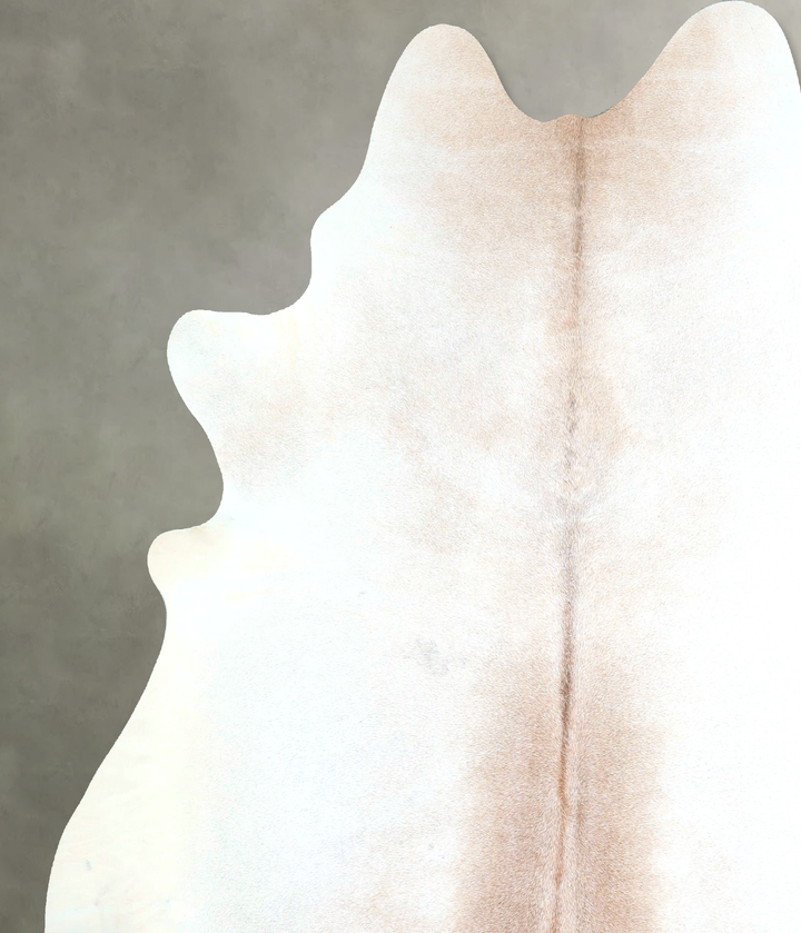 Grey with Beige X-Large Brazilian Cowhide Rug 7'3"H x 6'10"W #A48354 by Hudson Hides