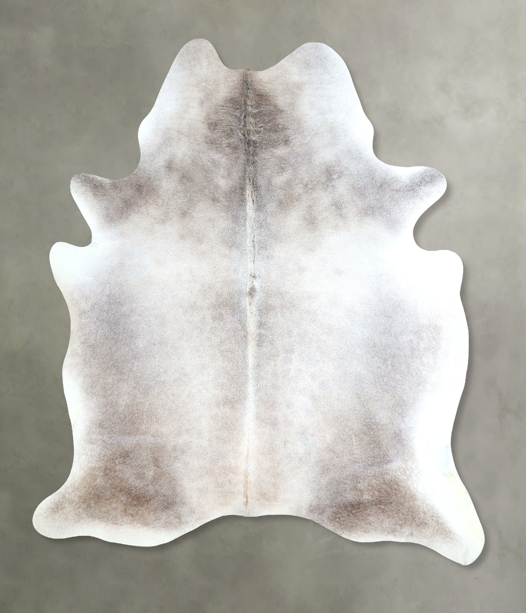 Grey with Beige X-Large Brazilian Cowhide Rug 7'6"H x 6'2"W #A48355 by