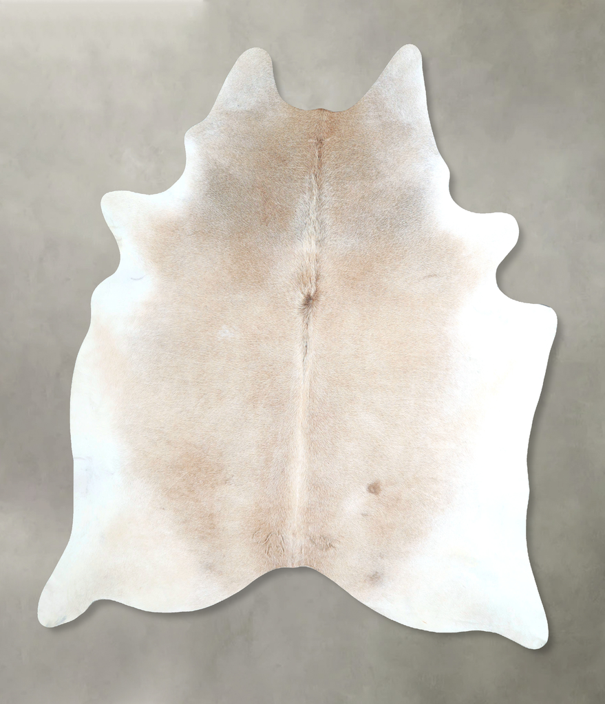 Grey with Beige XX-Large Brazilian Cowhide Rug 7'8"H x 6'8"W #A48356 by Hudson Hides