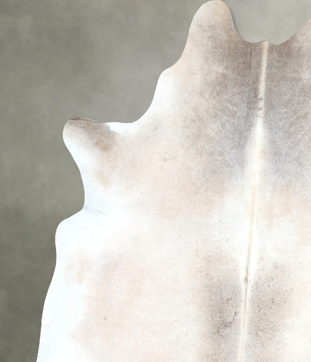 Grey with Beige X-Large Brazilian Cowhide Rug 7'4"H x 6'6"W #A48357 by