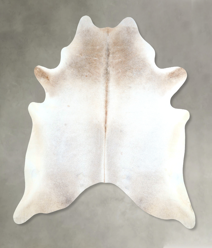 Grey with Beige X-Large Brazilian Cowhide Rug 7'2"H x 6'9"W #A48358 by Hudson Hides