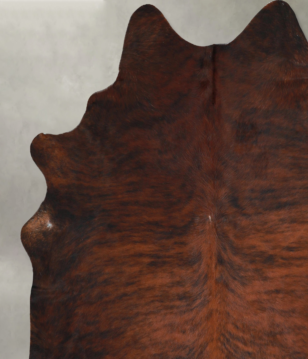 Dark Brindle XX-Large Brazilian Cowhide Rug 7'10"H x 6'11"W #A48360 by