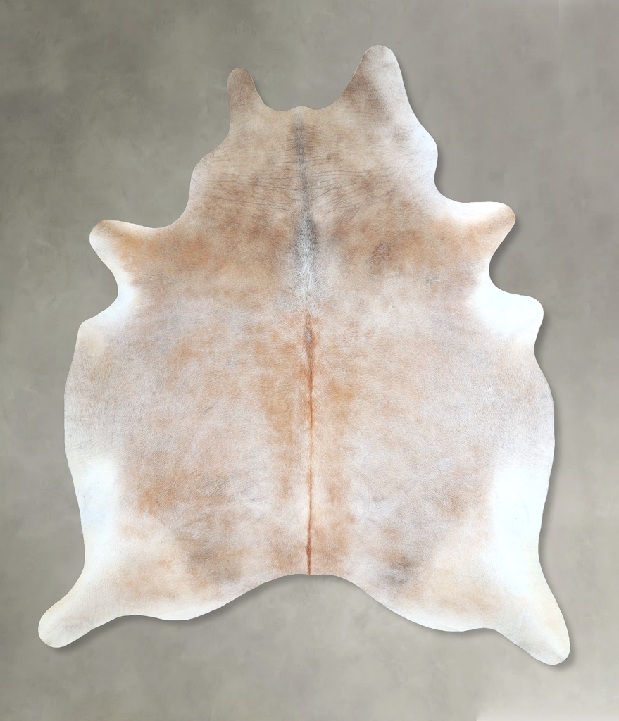Grey with Beige XX-Large Brazilian Cowhide Rug 8'2"H x 6'7"W #A48366 by Hudson Hides