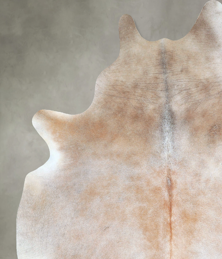 Grey with Beige XX-Large Brazilian Cowhide Rug 8'2"H x 6'7"W #A48366 by Hudson Hides