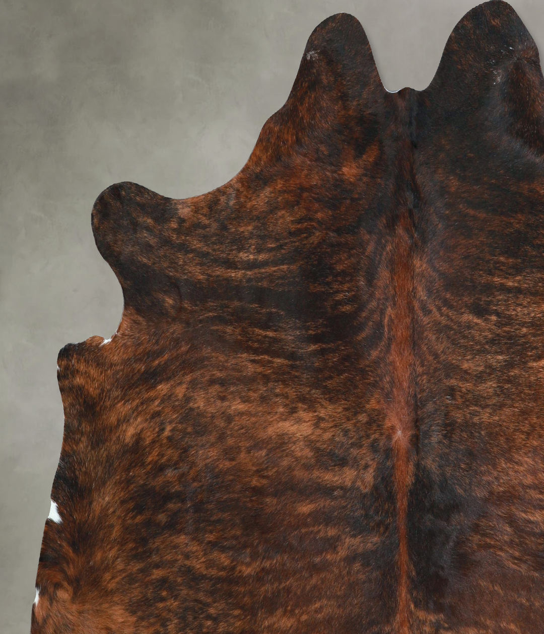 Dark Brindle X-Large Brazilian Cowhide Rug 6'6"H x 6'6"W #A48377 by Hu