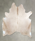 Champagne X-Large Brazilian Cowhide Rug 6'7"H x 6'2"W #A48381 by Hudson Hides