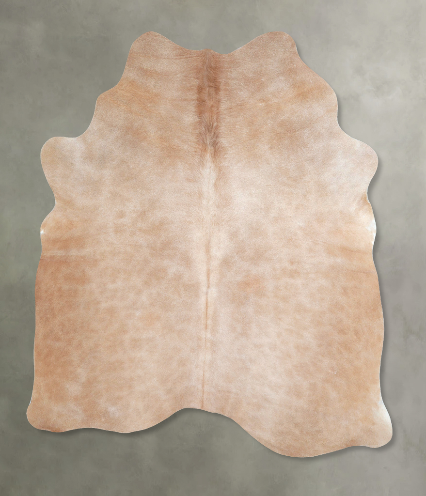 Beige Large Brazilian Cowhide Rug 6'4"H x 5'4"W #A48384 by Hudson Hides