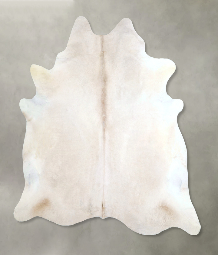 Champagne X-Large Brazilian Cowhide Rug 6'8"H x 6'6"W #A48389 by Hudson Hides